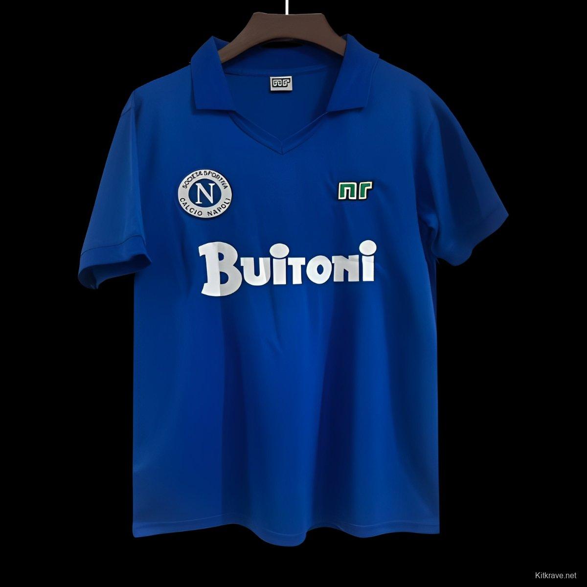 Retro 85/86 Napoli Home Jersey