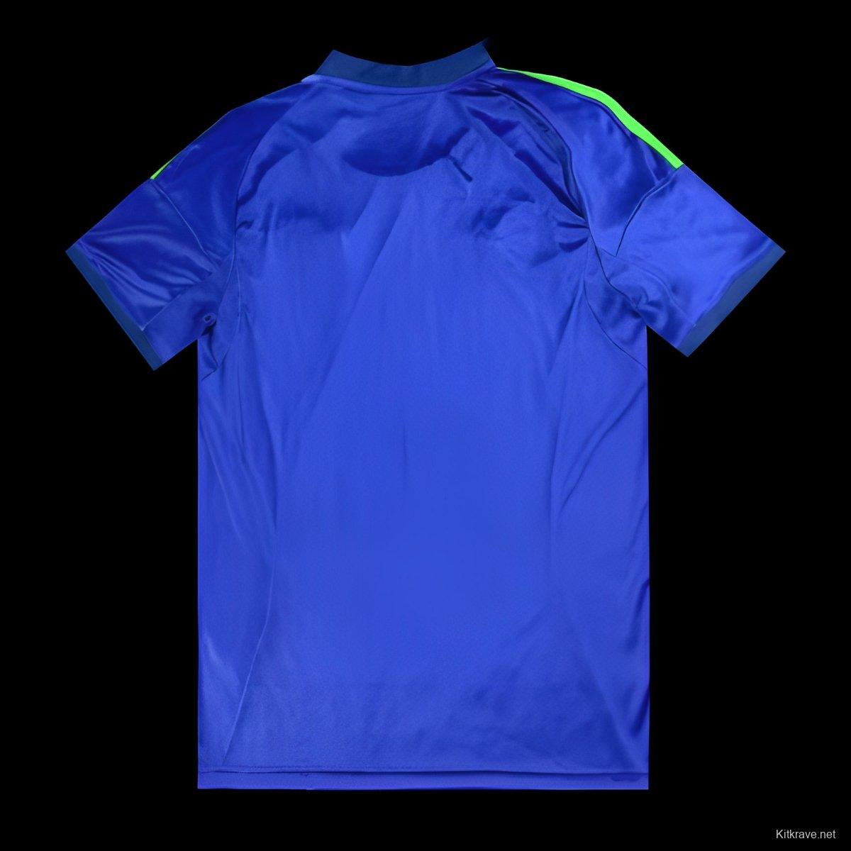 2025 Mexico Away Blue with Tricolor Stripe Jersey