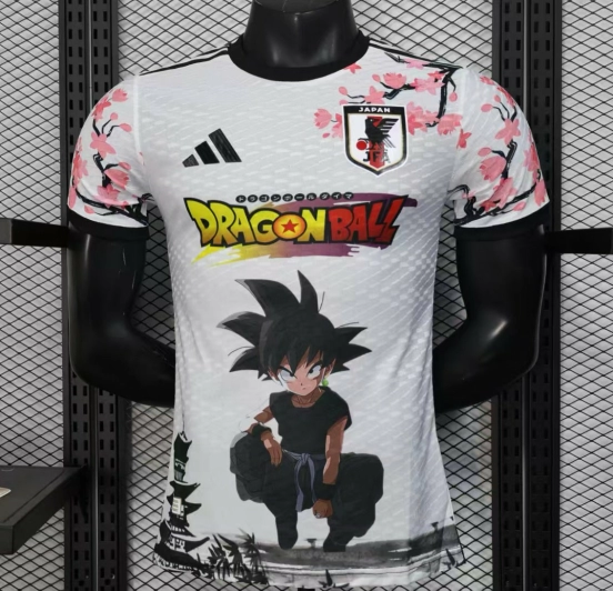 Player Version 2025 Japan White with Dragon Ball Character & Cherry Blossom Jersey
