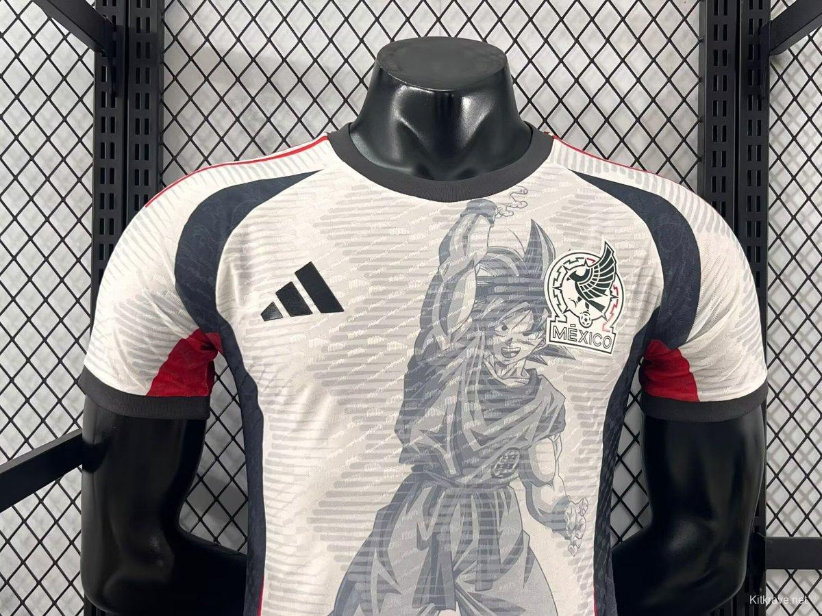 Player Version 2025 Mexico White with Aztec Warrior Jersey