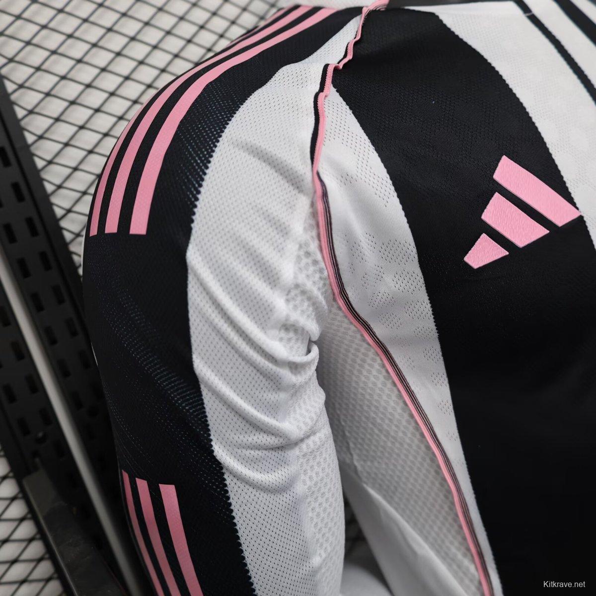 Player Version 25/26 Juventus Home Long Sleeve Jersey