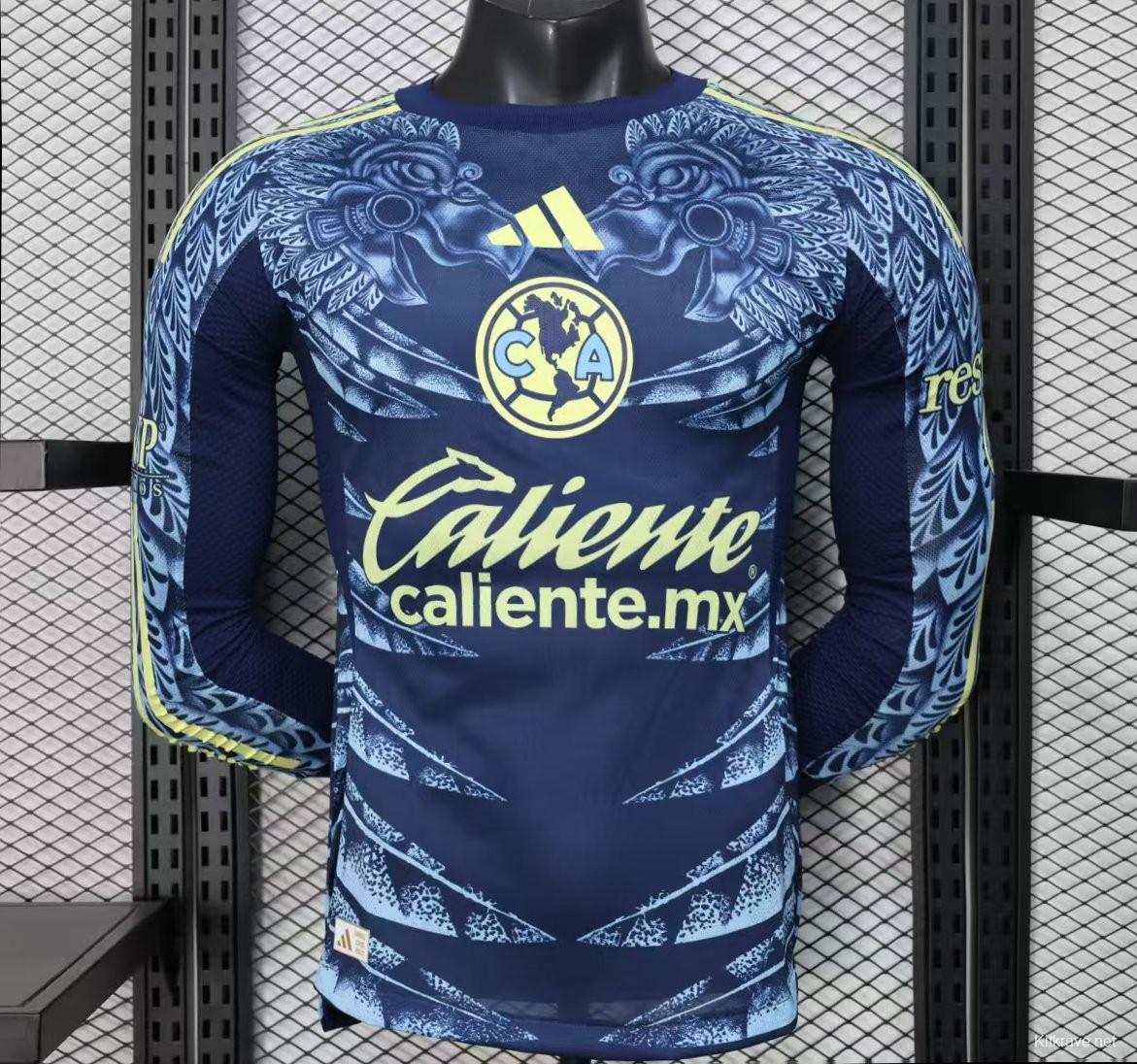 Player Version 25/26 Club America Away Long Sleeve Jersey