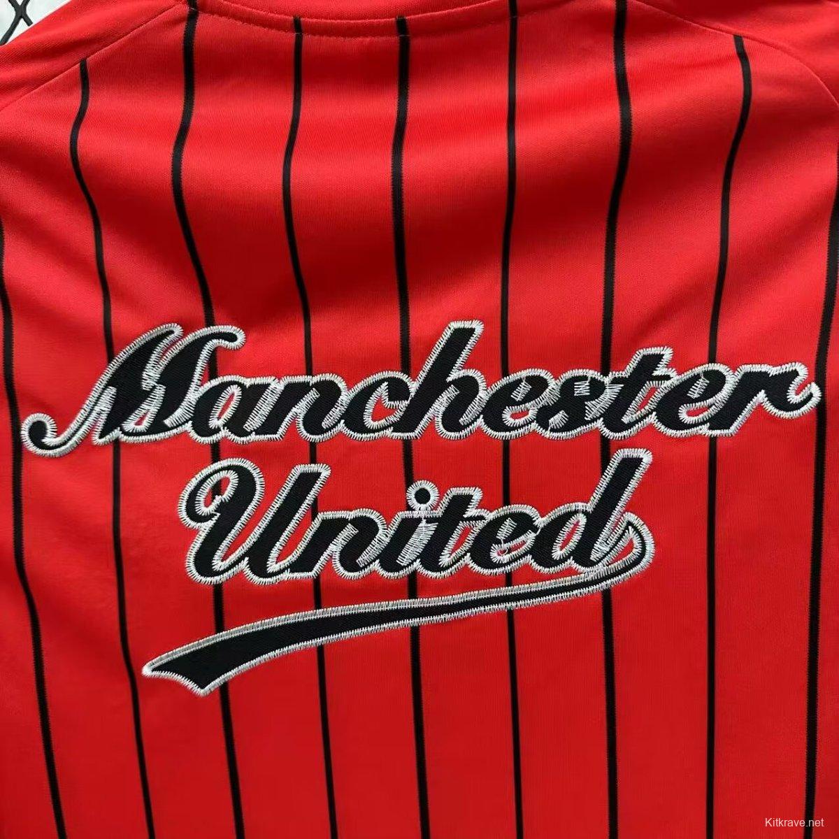25/26 Manchester United US Pack Baseball Jersey