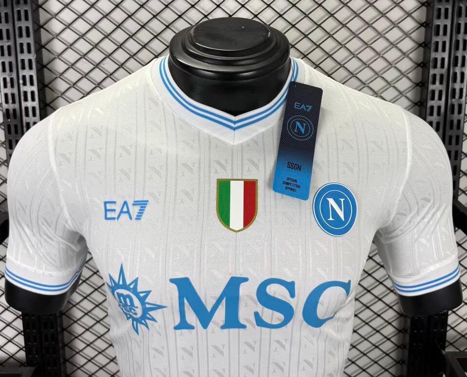 Player Version 25/26 SSC Napoli Champion Away White Jersey