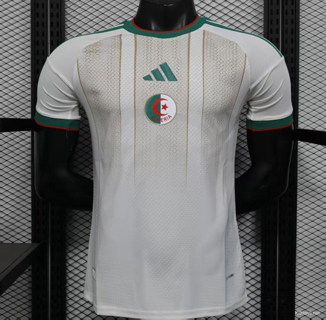 Player Version 2025 Algeria Home White Jersey