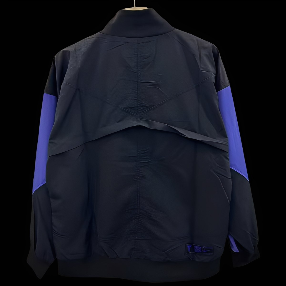 25/26 Barcelona Black with Purple Stripe Windbreaker