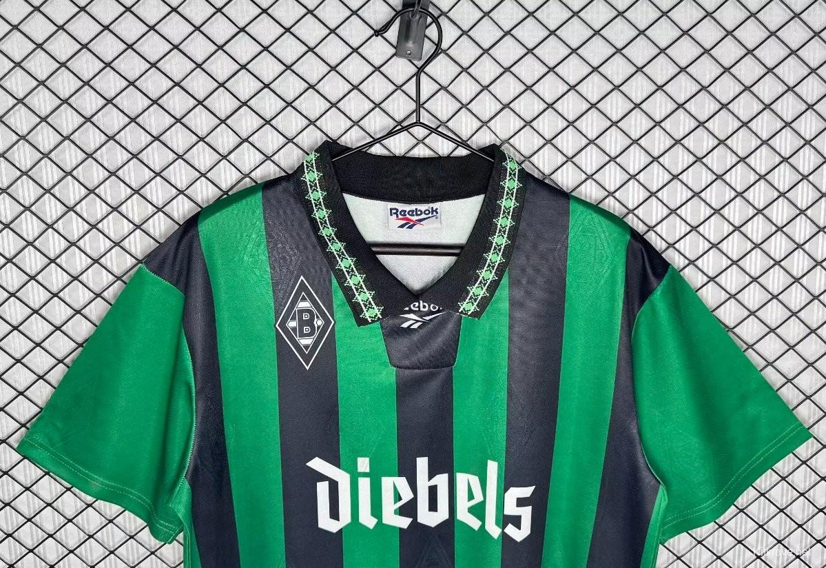 Retro 95/96 Borussia Mönchengladbach Away Green/Black Jersey