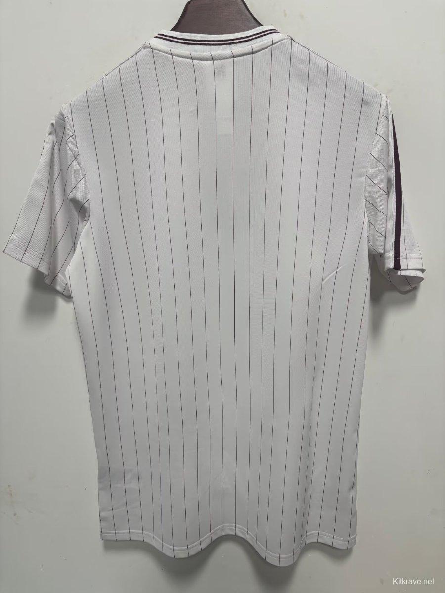 2026 Aston Villa Adidas Terrace Icons White Jersey