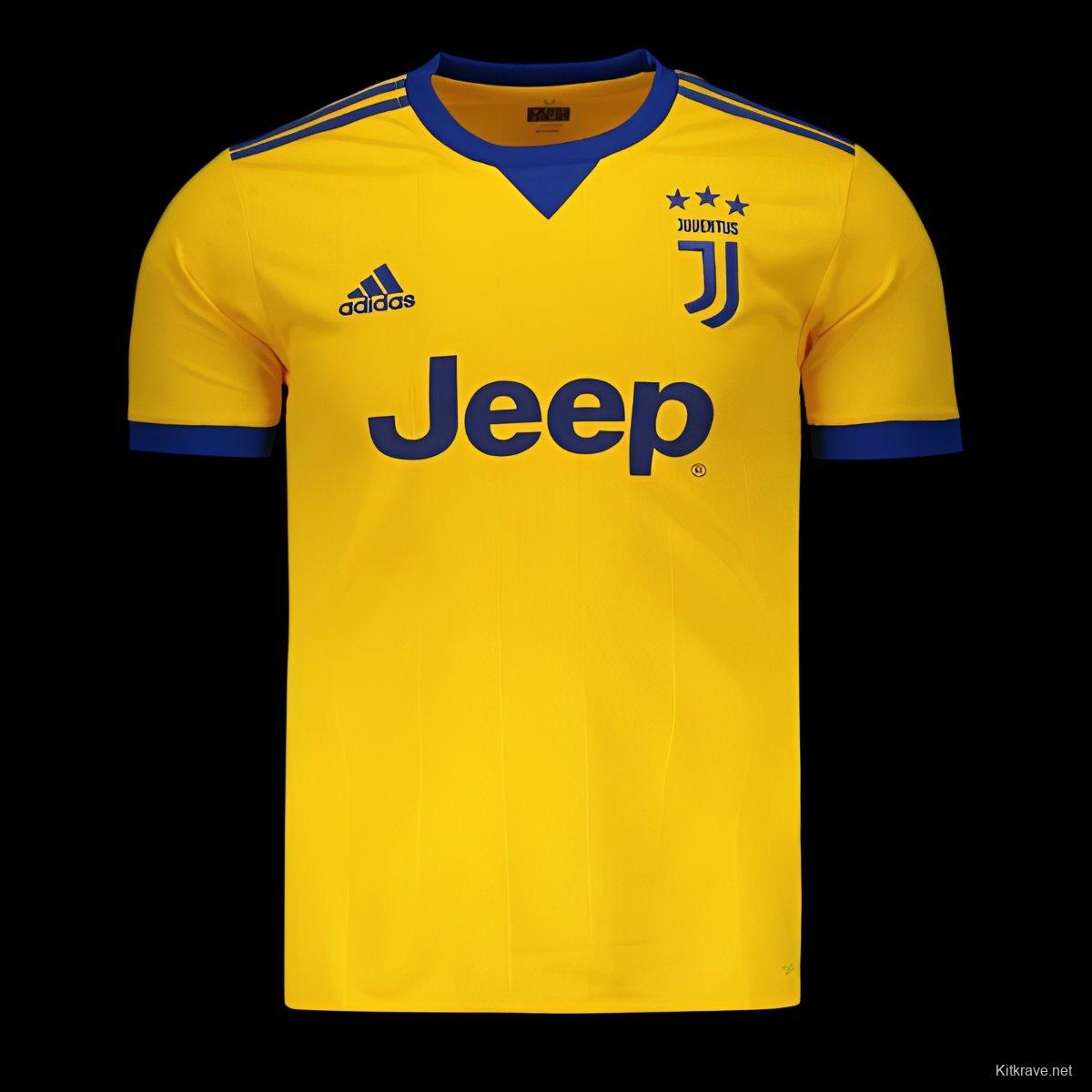 Retro 17/18 Juventus FC Away Yellow Jersey