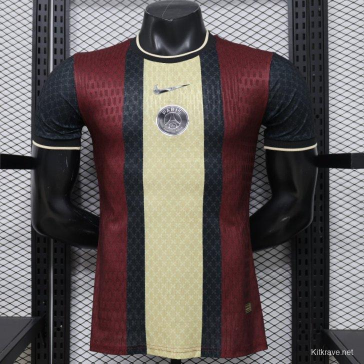 Player Version 26/27  PSG Paris Saint-Germain Black Burgundy Gold Special Edition Jersey