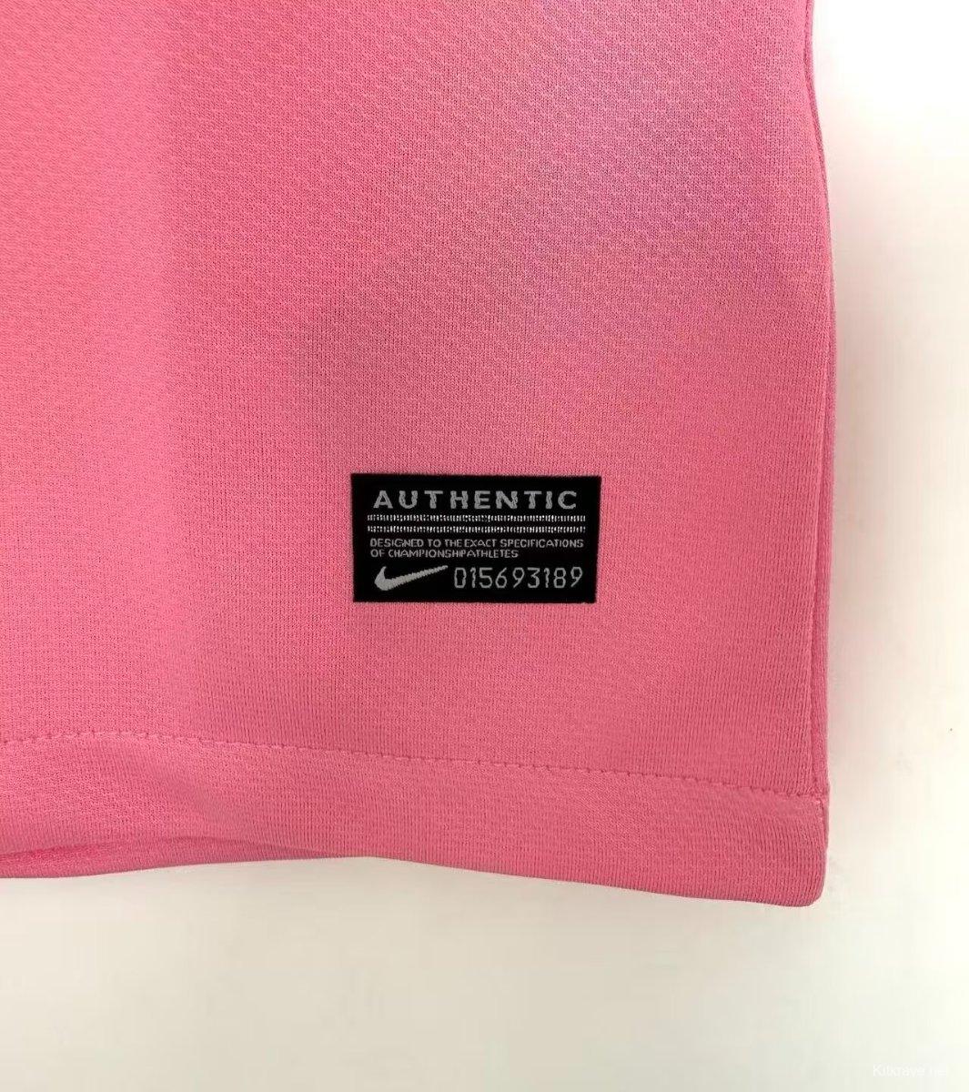 Retro 12/13 Santos Away Pink Long Sleeve Jersey