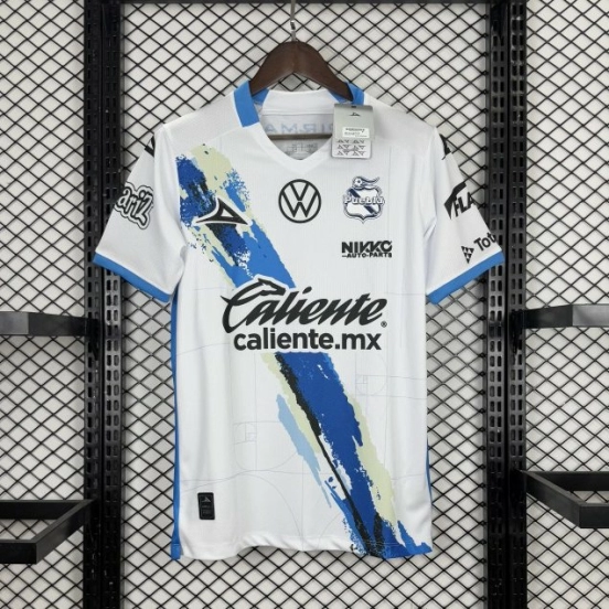 Player Version 25/26 Club Puebla White with Blue Home Jersey