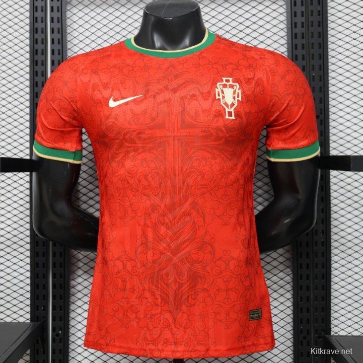 Player Version 2026 Portugal Home Red Special Edition Jersey