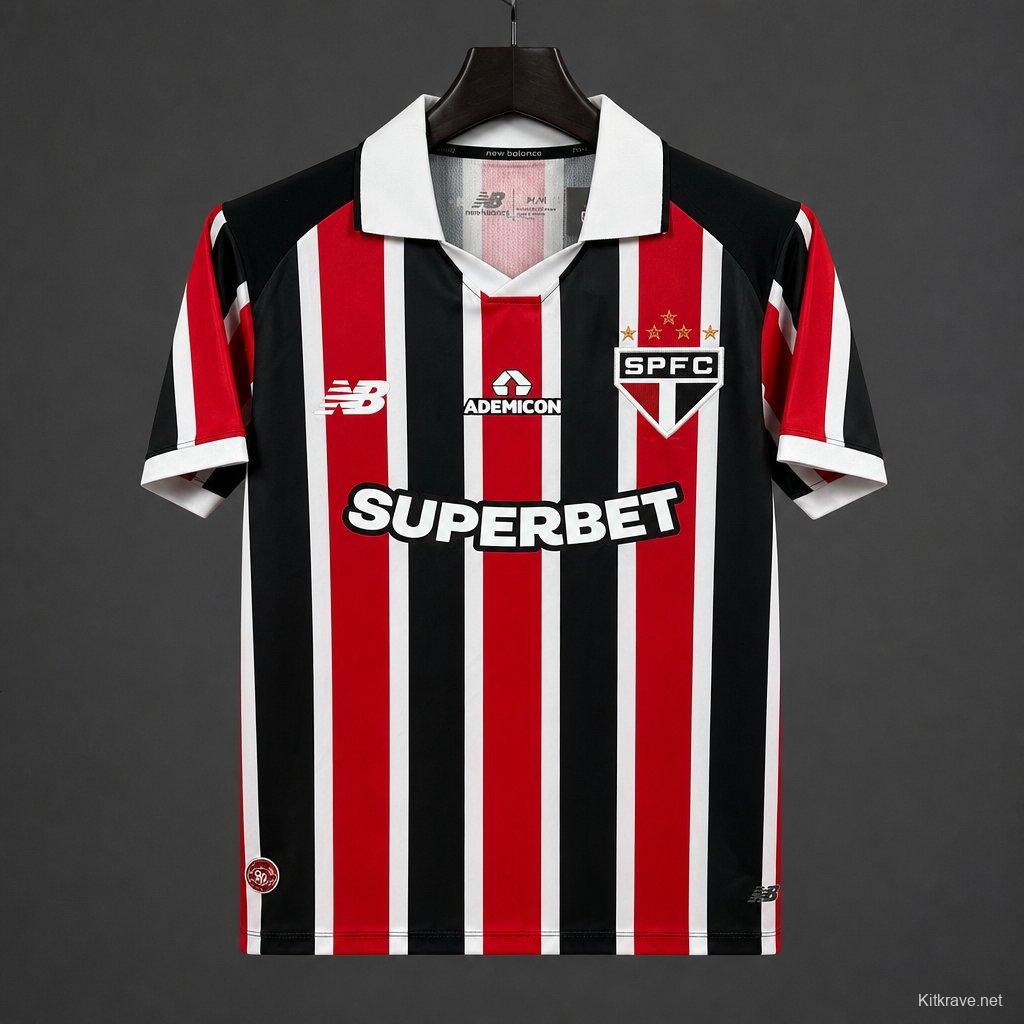 26/27 Sao Paulo Away Jersey With Full Sponsors