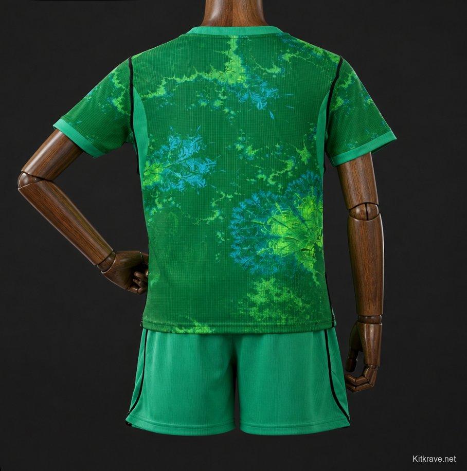 2026 Kids Netherlands Green Goalkeeper Jersey