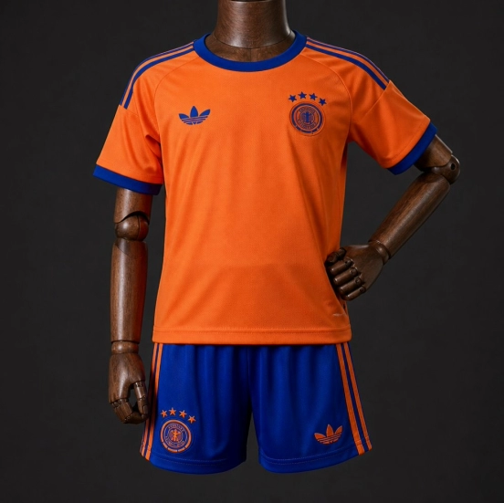 2026 Kids Germany Goalkeeper Orange Jersey