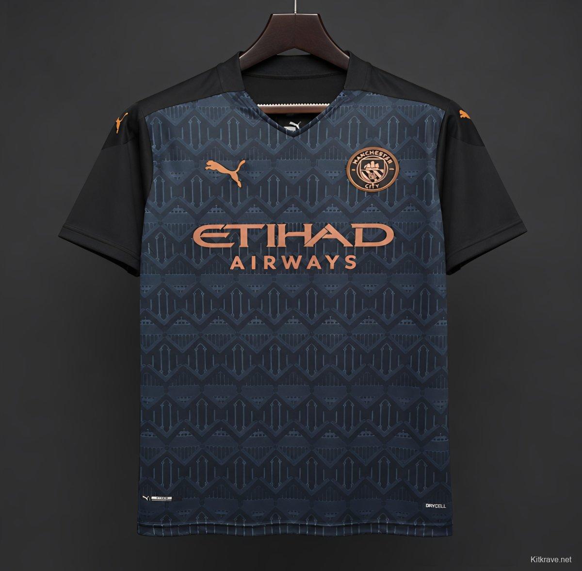 Retro 20/21 Manchester City Away Black Jersey