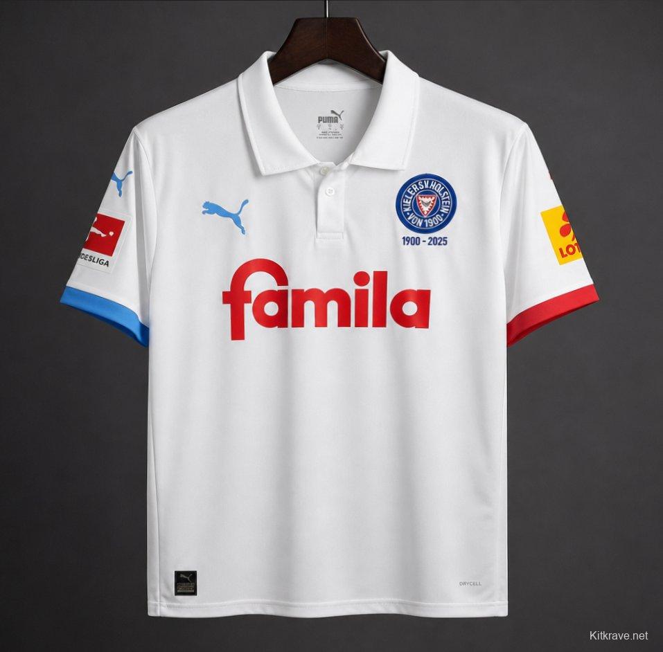 26/27 Holstein Kiel White 125th Anniversary Away Jersey