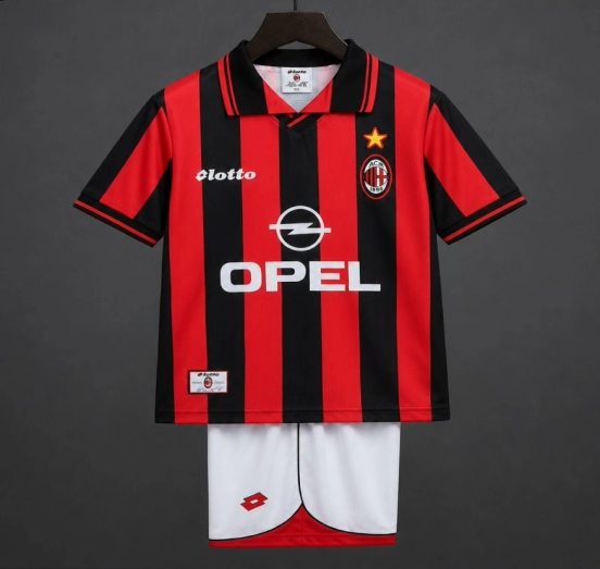 Retro Kids 97/98 AC Milan Home Jersey