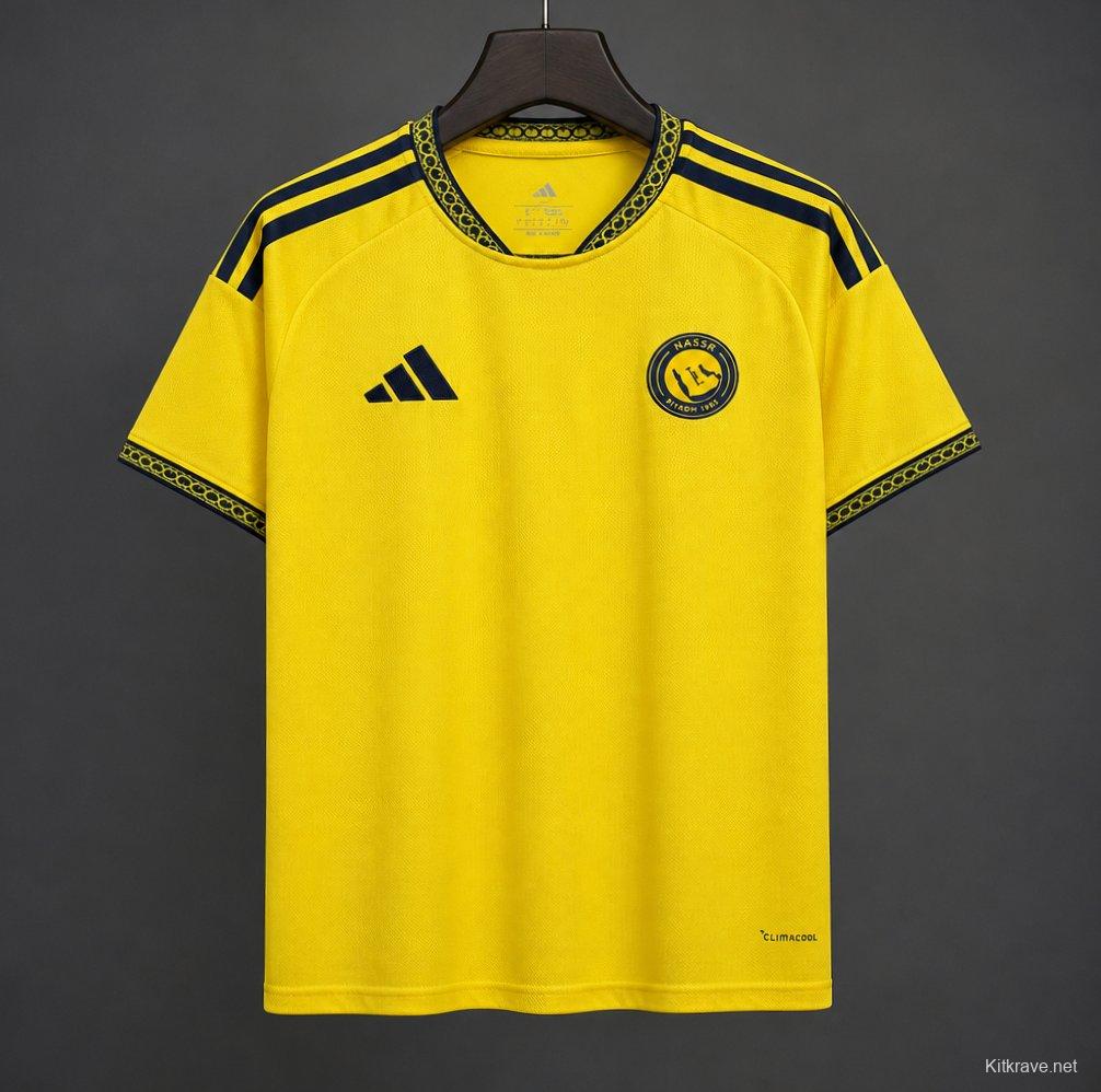 26/27 Al-Nassr Yellow & Navy Vintage 23/24 Remake  Home Jersey