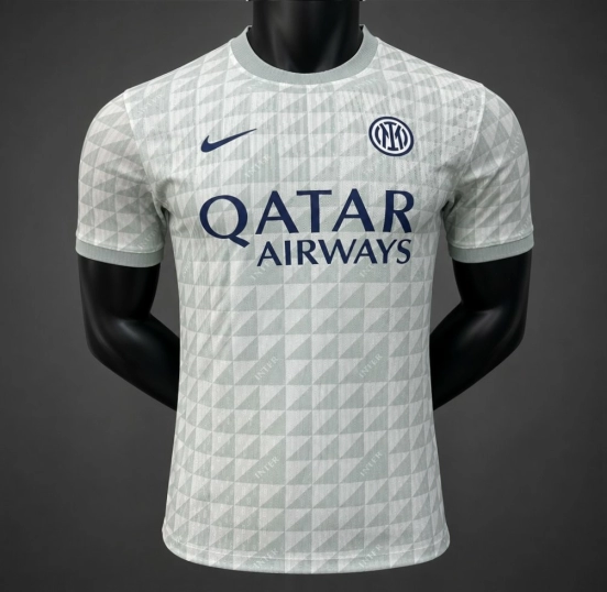 Player Version 26/27 Inter Milan Gray White Pre-Match Jersey
