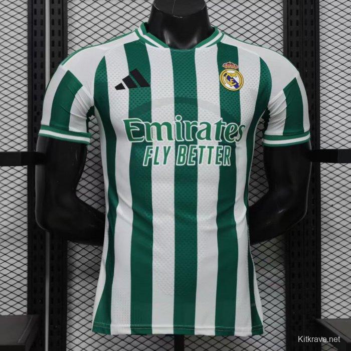 Player Version 26/27 Real Madrid Green & White Stripes Special Edition Jersey
