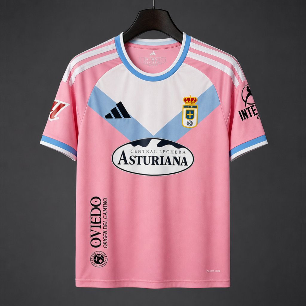 26/27 Real Oviedo Away Pink Jersey