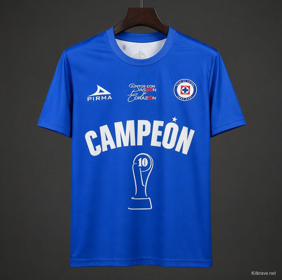 26/27 Cruz Azul Champions Blue Jersey