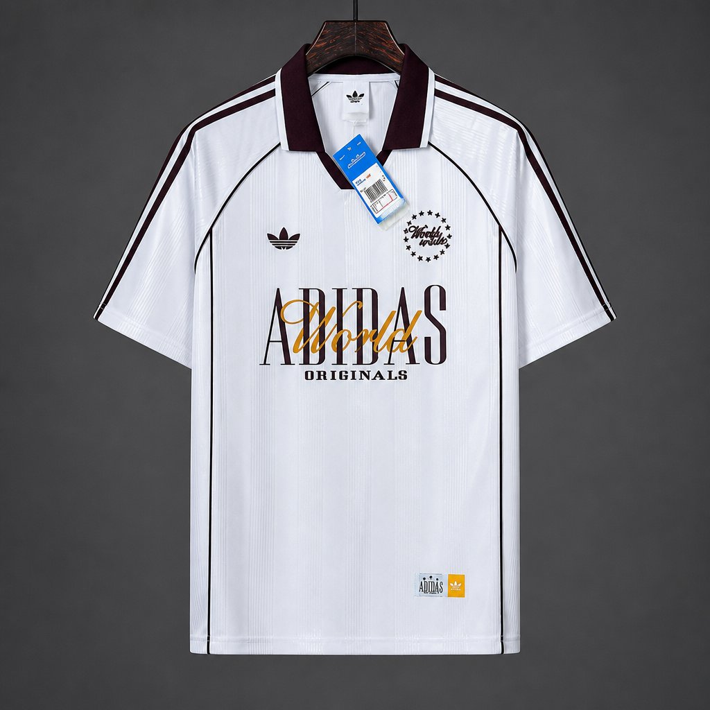 Adidas World Wide Version Polo White Jersey