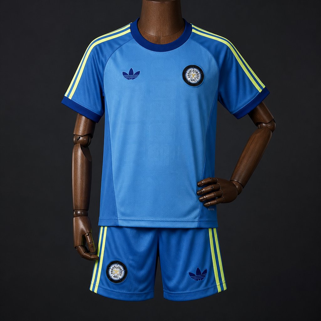26/27  Kids Leeds United Blue Goalkeeper  Jersey