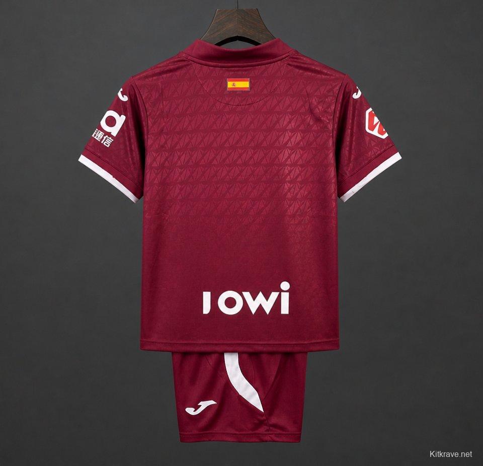 2026 Kids Getafe CF Away Wine Jersey