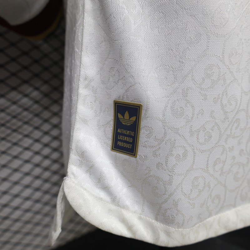 Player Version 2 Star 2026 Spain Away White Long Sleeve Jersey With Champion Patch
