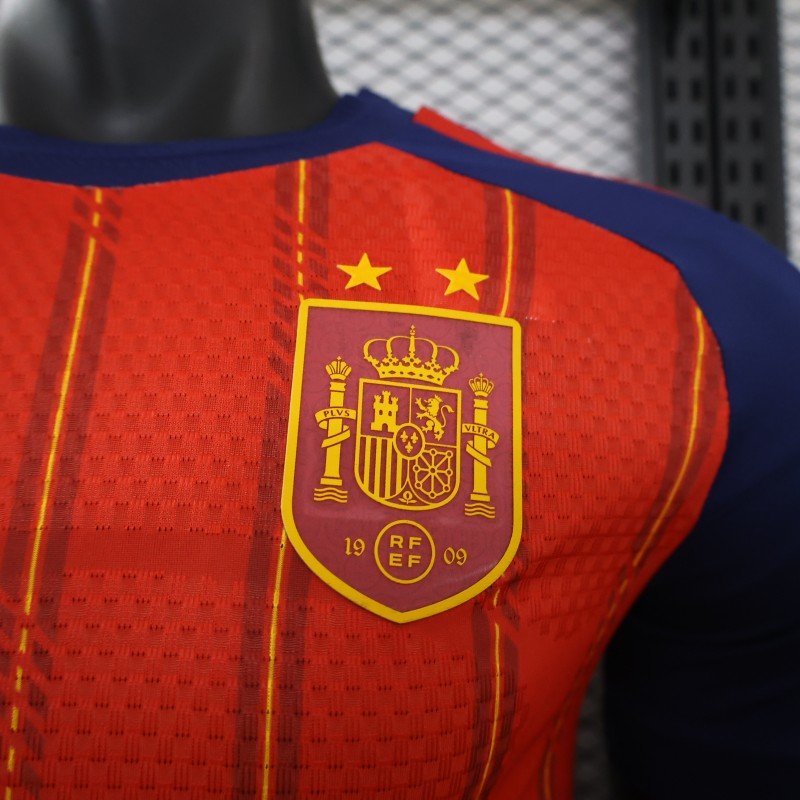 2 Star Player Version 2026 Spain Home Jersey With Champion Patch