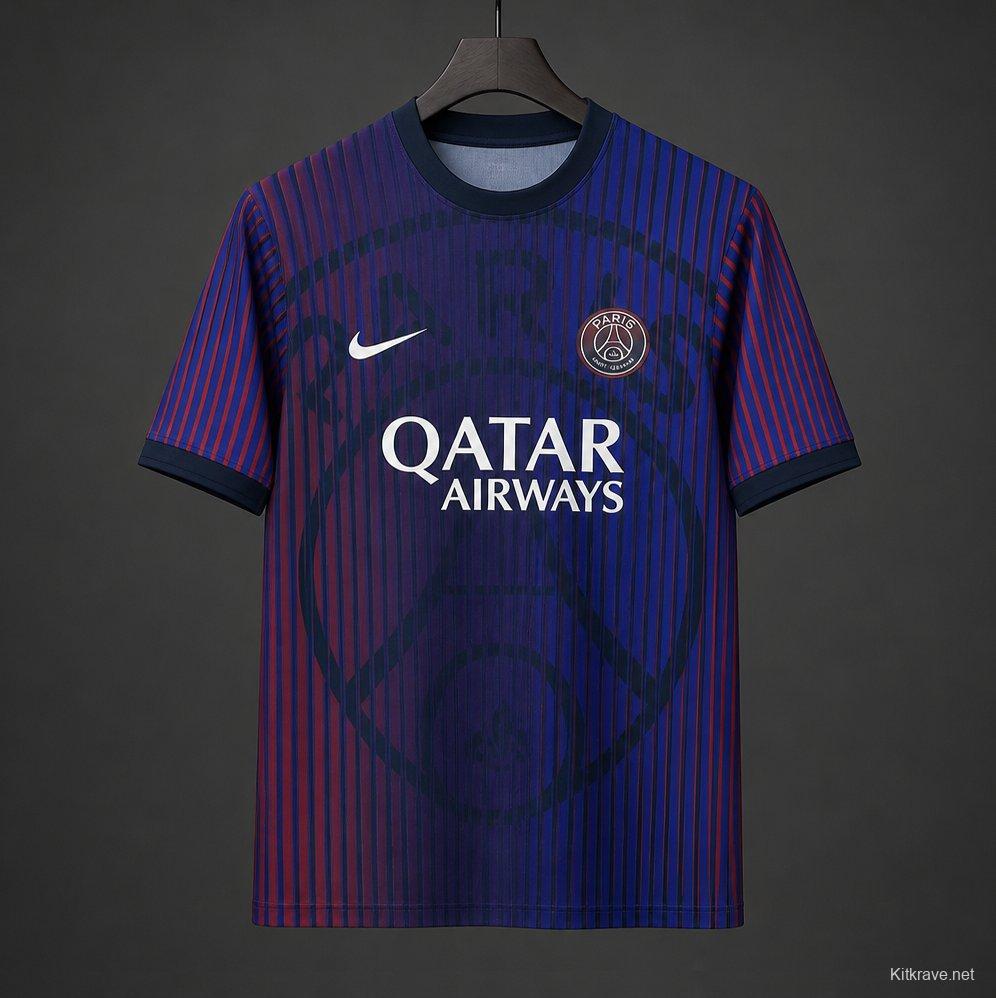 26/27 Paris Saint-Germain Pre-Match Away Purple  Jersey