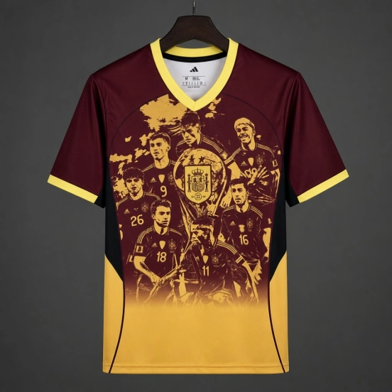2026 Spain World Cup Champion Wine Special Jersey