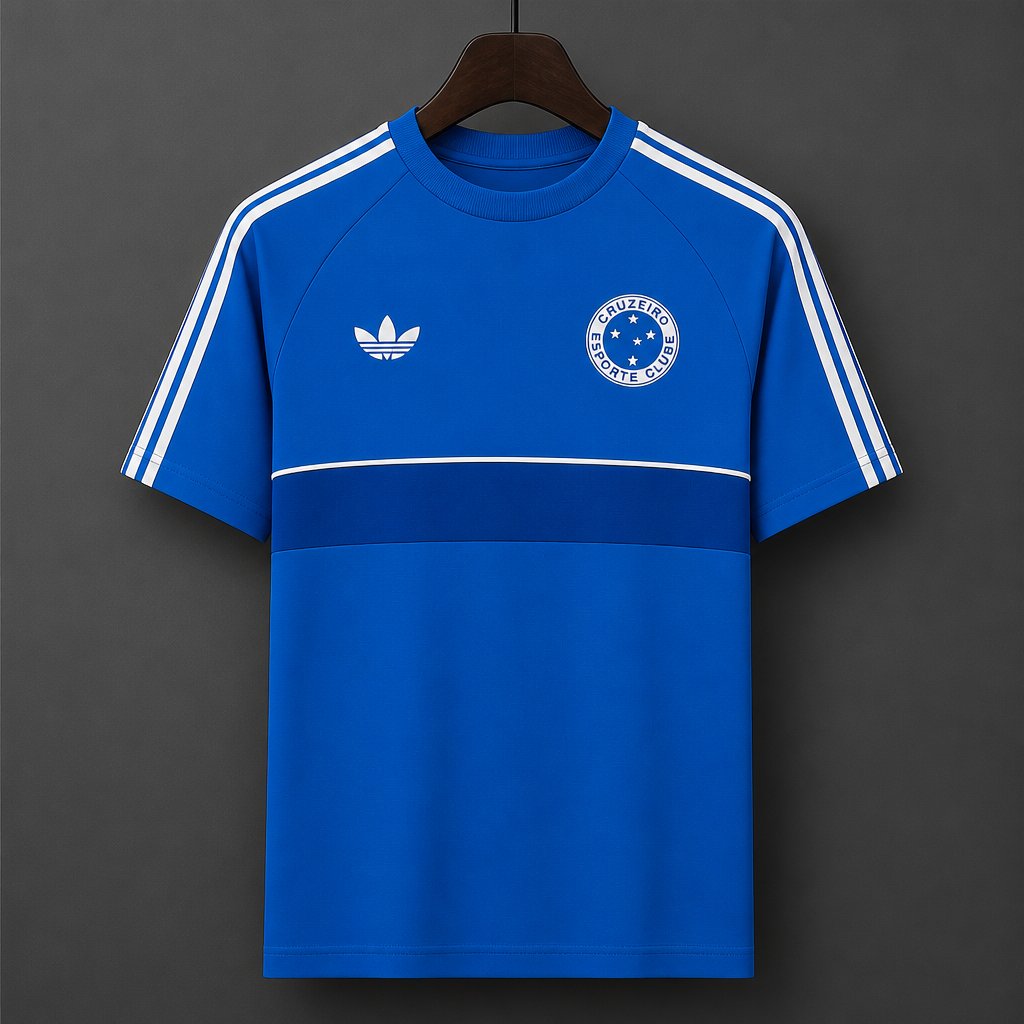 26/27 Cruzeiro Esporte Clube Casual Retro Blue Adidas Originals Jersey