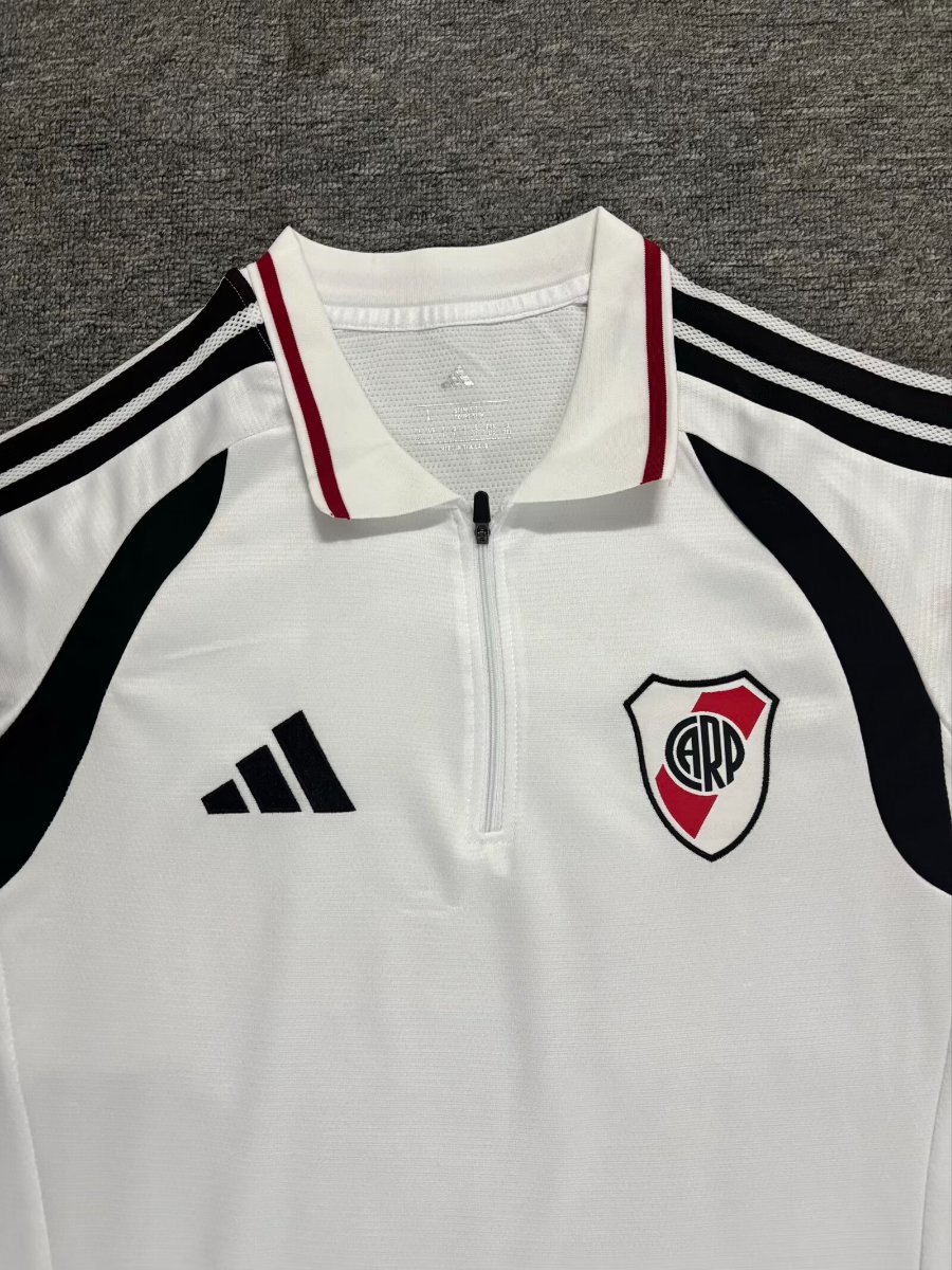 26/27 River Plate Training White Polo Jersey