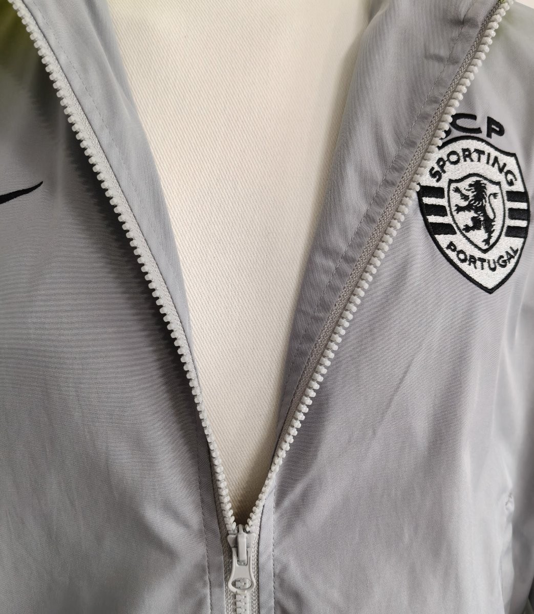 26/27 Sporting CP Lisbon Grey Full Zipper Windbreaker