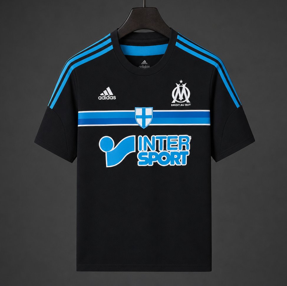 Retro 14/15 Olympique Marseille Third Black Jersey