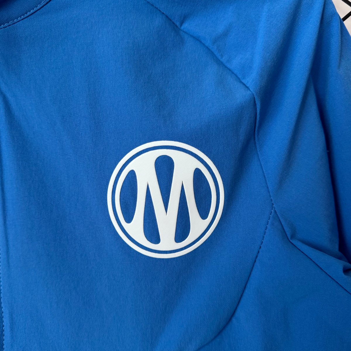 26/27 Olympique Marseille Blue Half Zipper Windbreaker+ Long Pants