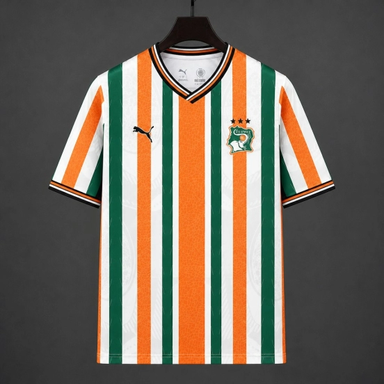 2026 Ivory Coast Orange Green Jersey